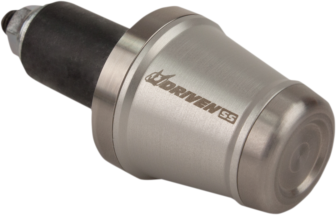 DRIVEN RACING Stainless Steel Handlebar End Weight - Silver