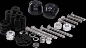 GILLES TOOLING BAR-END WEIGHTS IP BLK
