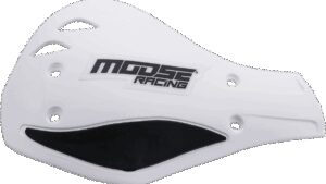 MOOSE OFFROAD Contour Deflector Handguards - White/Black