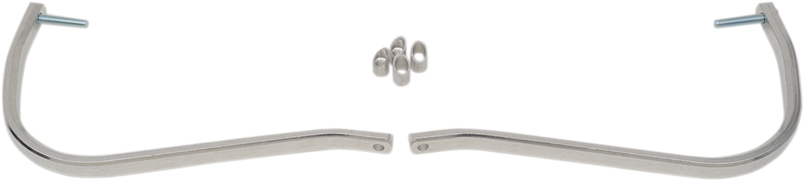 MOOSE OFFROAD Replacement Handguard Bar and Taperlock Set - Aluminum - Silver