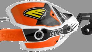 CYCRA 7/8" Ultra Probend™ CRM Wrap Around Handguards - White/Orange