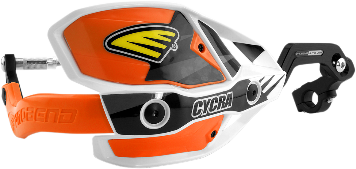 CYCRA 7/8" Ultra Probend™ CRM Wrap Around Handguards - White/Orange
