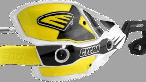 CYCRA 7/8" Ultra Probend™ CRM Wrap Around Handguards - White/Yellow