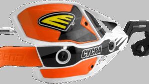 CYCRA Ultra Probend CRM Wrap Around Handguards for 1-1/8" Handlebars - White/Orange