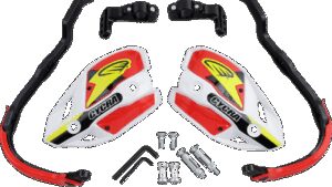 CYCRA Ultra Probend CRM Wrap Around Handguards for 1-1/8" Handlebars - White/Red