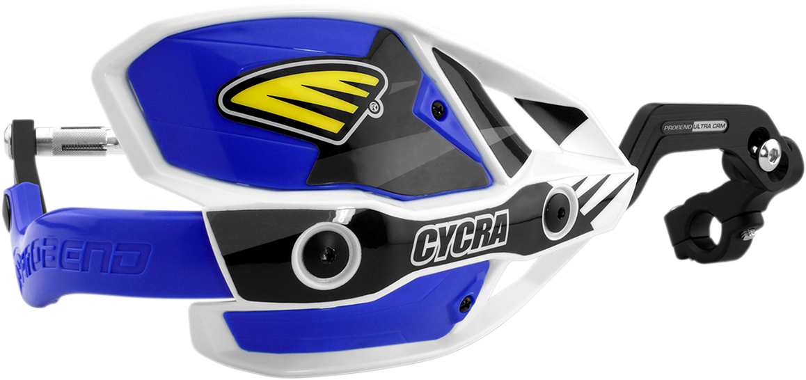 CYCRA Ultra Probend CRM Wrap Around Handguards for 1-1/8" Handlebars - White/Blue