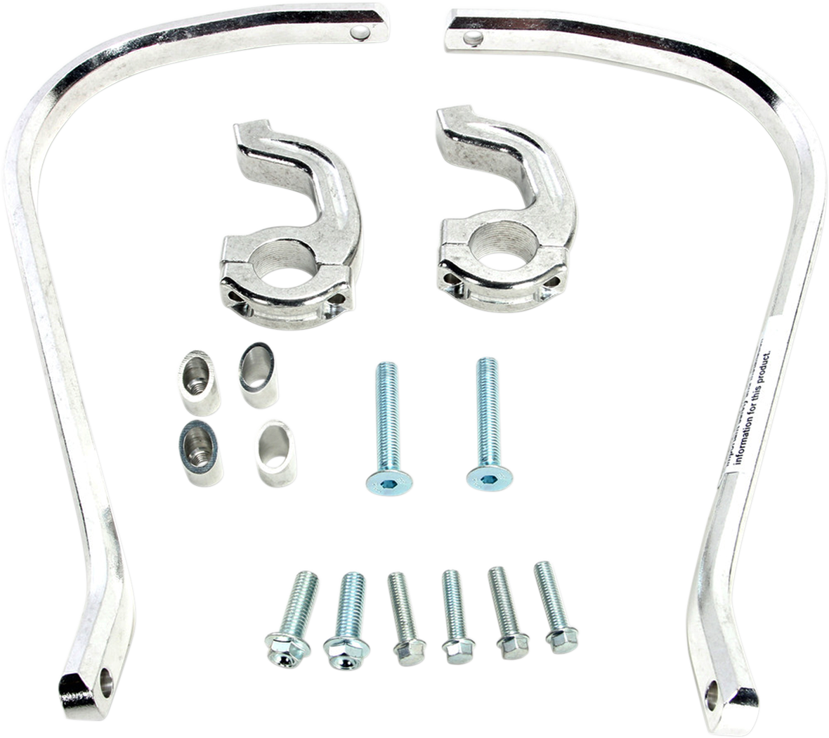 MOOSE OFFROAD Contour Handguards - 1-1/8" - Silver