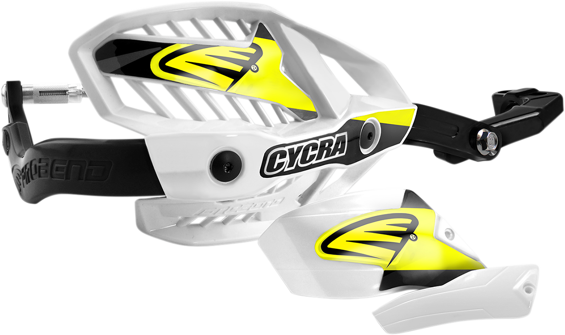 CYCRA Ultra Probend HCM Handguards - 1-1/8" - White