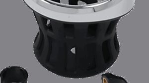 CIRO Drink Holder - 7/8"-1" Handlebar Mount - Chrome/Black Clamp