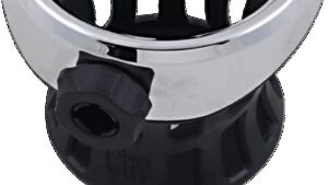 CIRO Drink Holder - Mirror Stem Mount - Chrome/Black