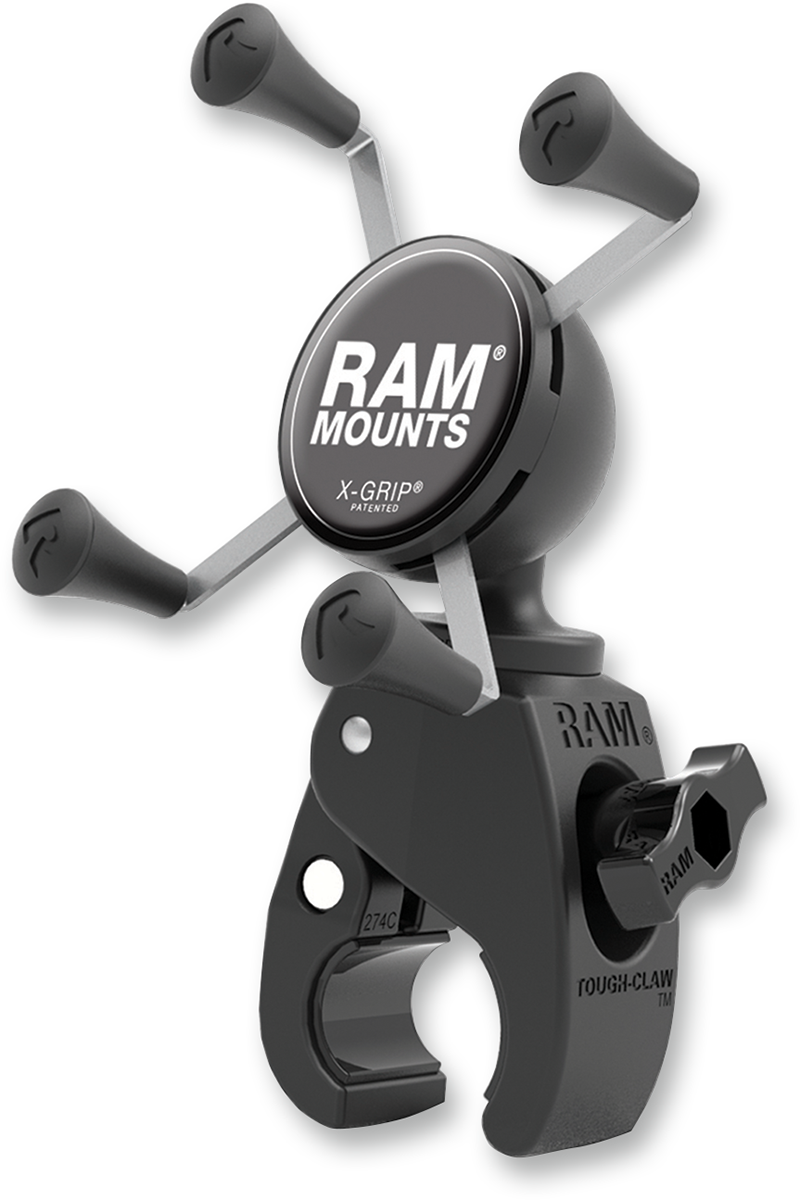 RAM MOUNTS Tough-Claw™ Mount with Universal X-Grip® Cradle - 5/8"-1-1/2"