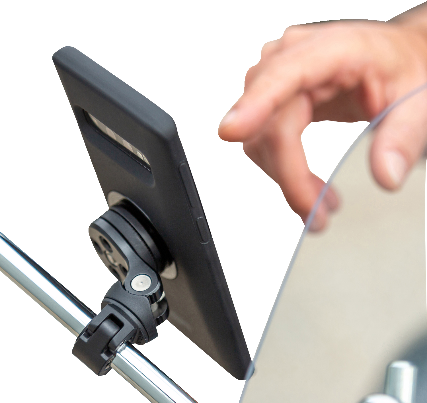 SP CONNECT MOUNT PHONE MIRROR PRO BK - Image 2