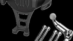 CIRO Constrictor Phone Holder - Black - Chrome Offset Perch Mount