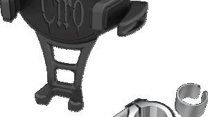 CIRO Constrictor Phone Holder - Black - Chrome 7/8" | 1" Handlebar Mount
