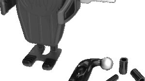 CIRO Gen 2 Cybercharger® Phone Holder - Black - Chrome Offset Perch Mount