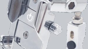 RIDEPOWER Metal Phone Mount - Large - Perch Mount - Chrome