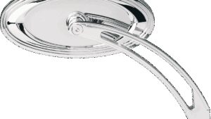 ARLEN NESS Mirror - Side View - Stepped - Oval - Chrome