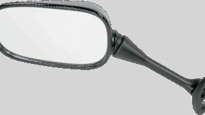 EMGO Mirror - Side View - Black/Carbon Fiber - Rectangle - Left - Honda