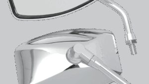 EMGO Mirror - "Big One"/Cruiser - Side View - Rectangle - M10 x 1.25 - Chrome - Pair