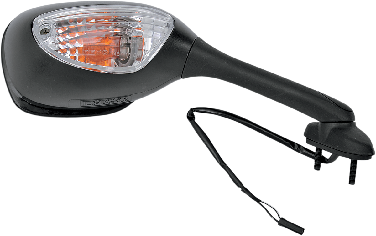 EMGO Mirror - Side View - Cat Eye - Black - Right