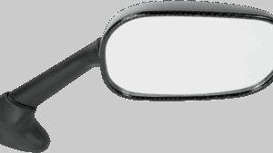 EMGO Mirror - Side View - Black/Carbon Fiber - Rectangle - Right - Yamaha