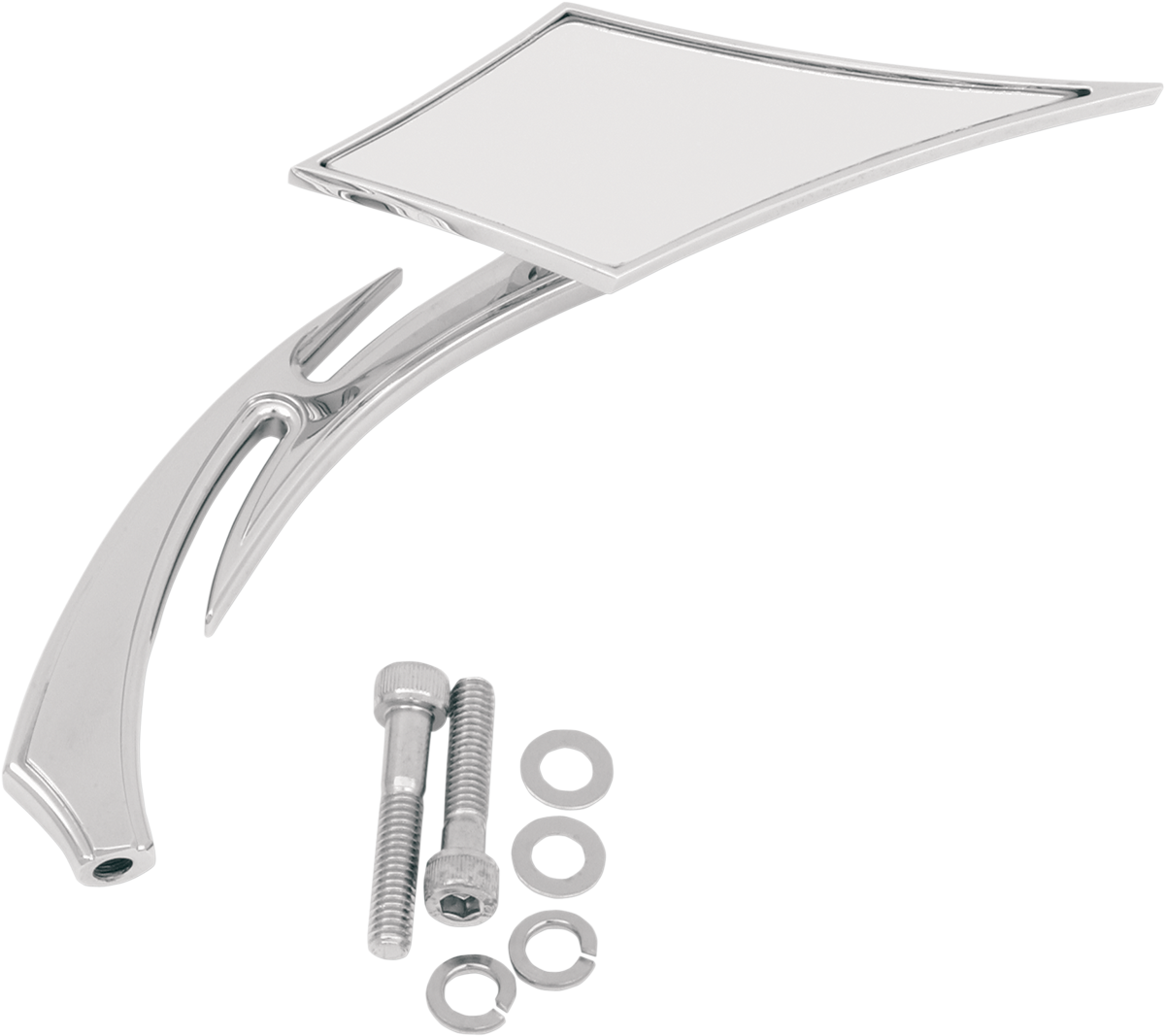 DRAG SPECIALTIES Mirror - Lance - Side View - Diamond - Chrome - Each