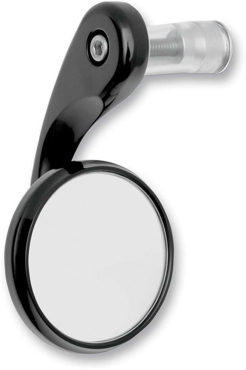 TODD'S CYCLE Mirror - Shooter - Side View - Round - Black - Left