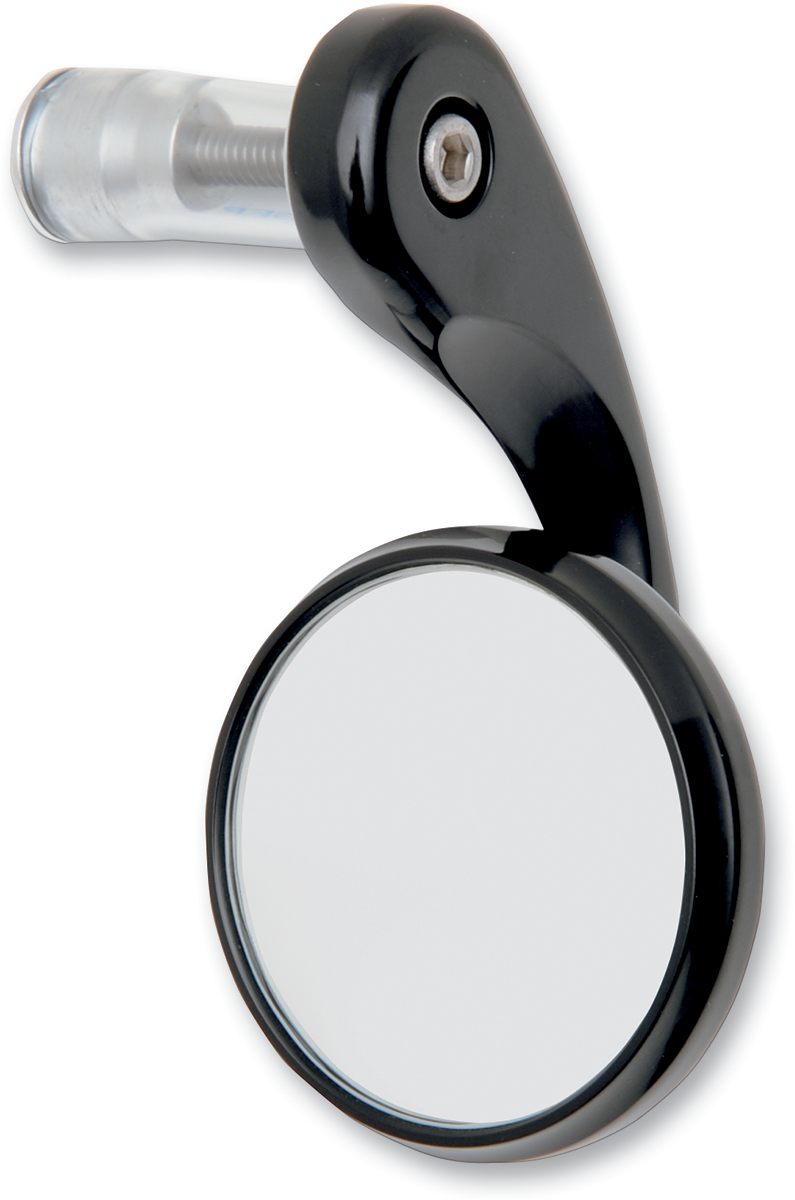 TODD'S CYCLE Mirror - Shooter - Side View - Round - Black - Right