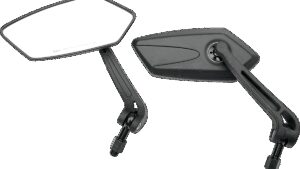 K&S TECHNOLOGIES Mirrors - GT - Side View - Rectangle - Black - Pair