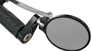 JOKER MACHINE Mirror - Cafe Racer - Side View - Round - Black - 2-1/4"