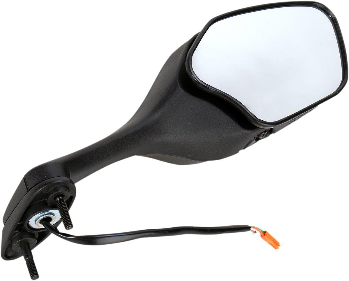 EMGO Mirror - Side View w/Integrated Lighting - Polygon - Black - Right