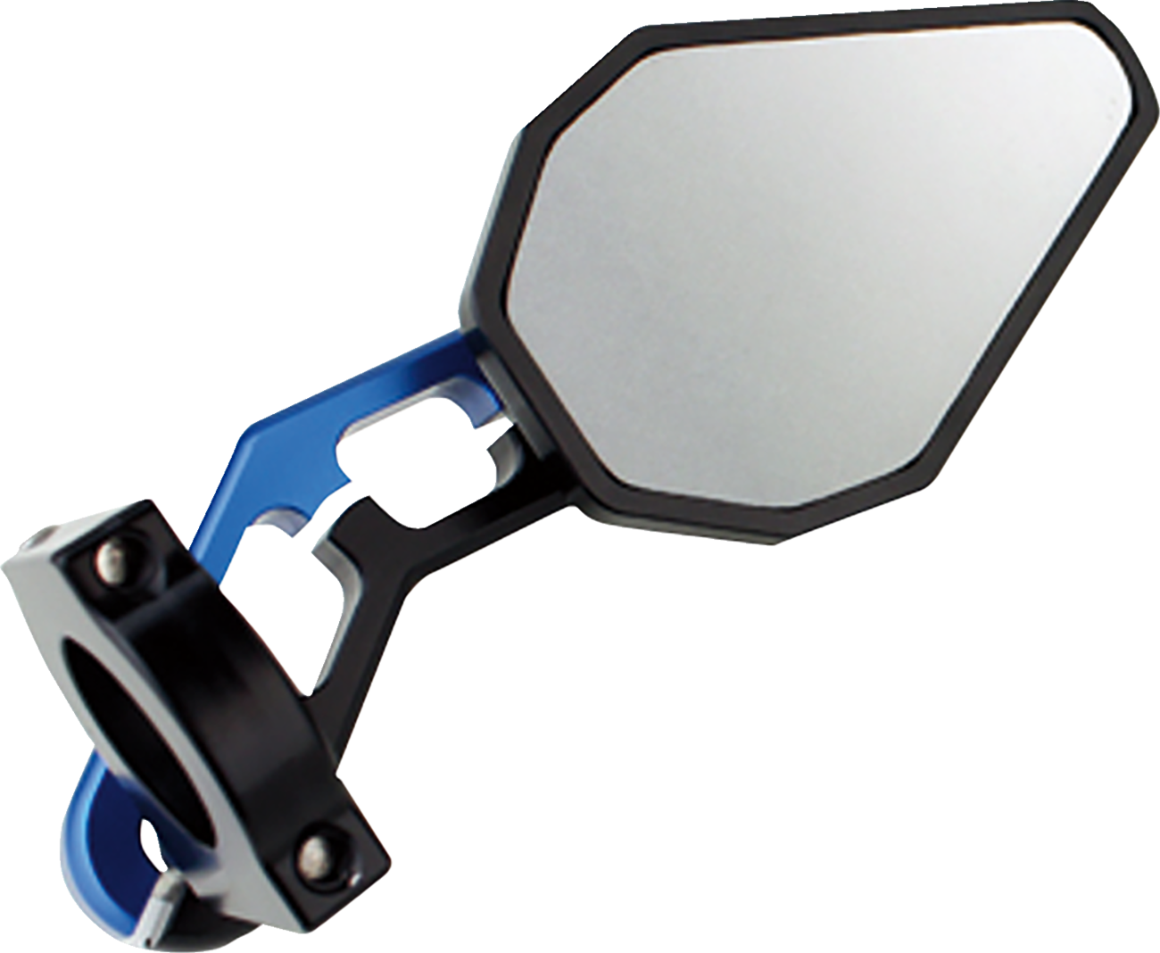 DRIVEN RACING Mirror - D-Axis - Side View - Hexagon - Blue - Each