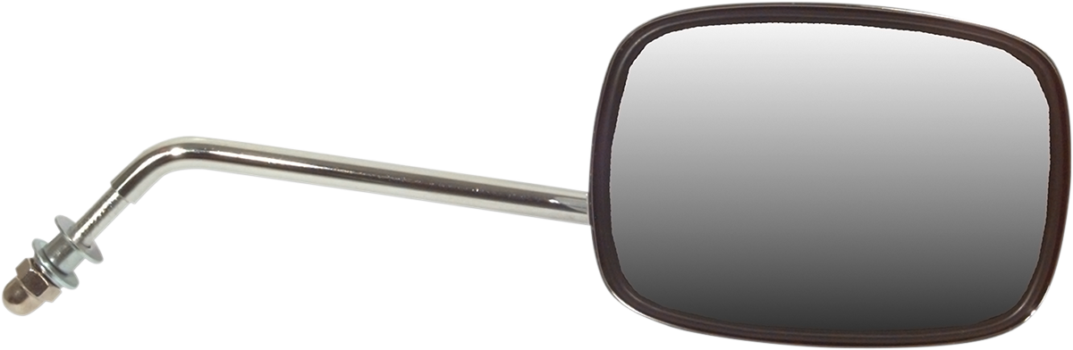 EMGO Mirror - Side View - Plain Face/Rectangle - Short Stem - Right - Bolt-On - Each