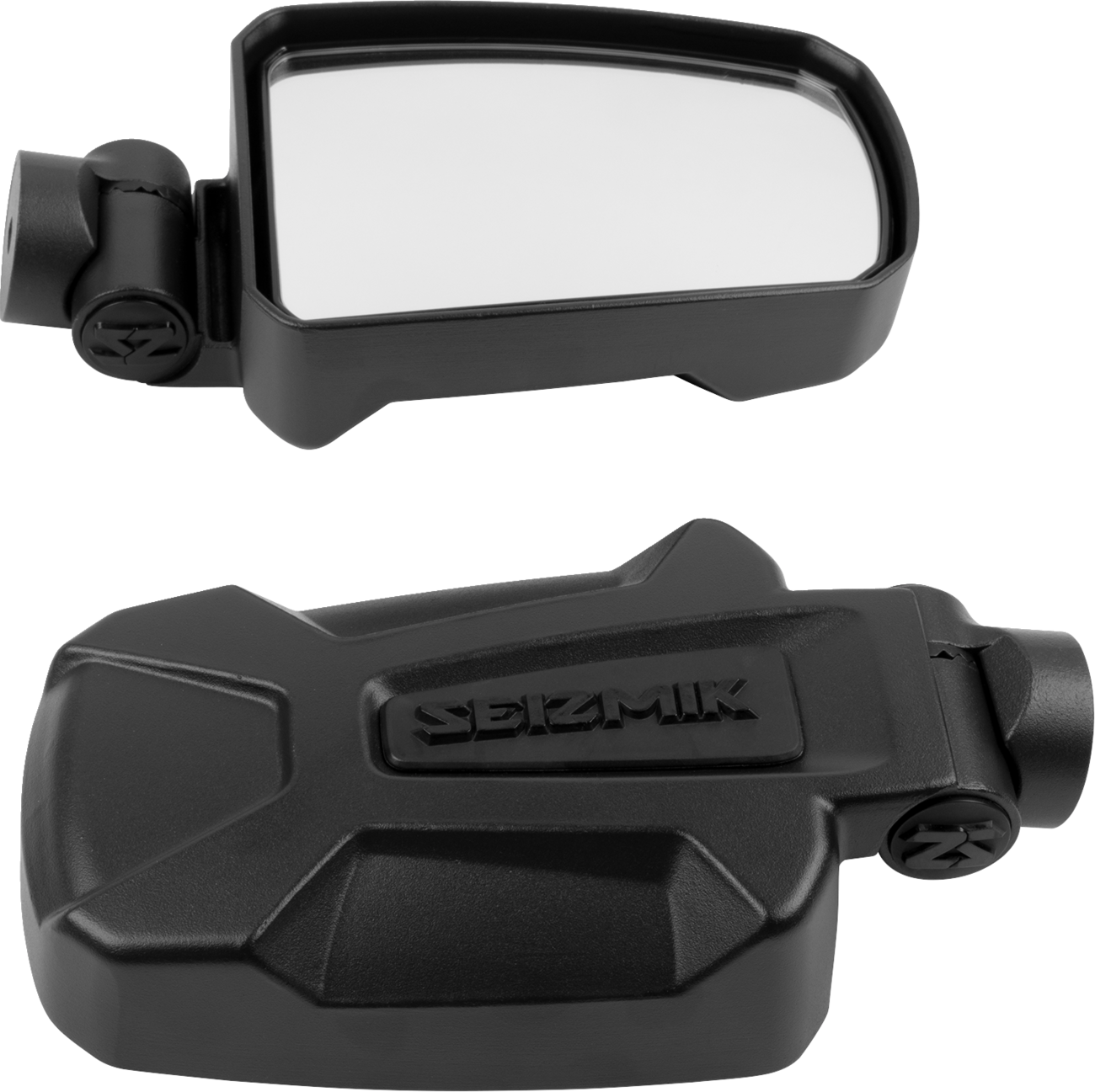 SEIZMIK Mirrors - Pursuit - Side View - Rectangle - Black - 1.875"/2" ROPS