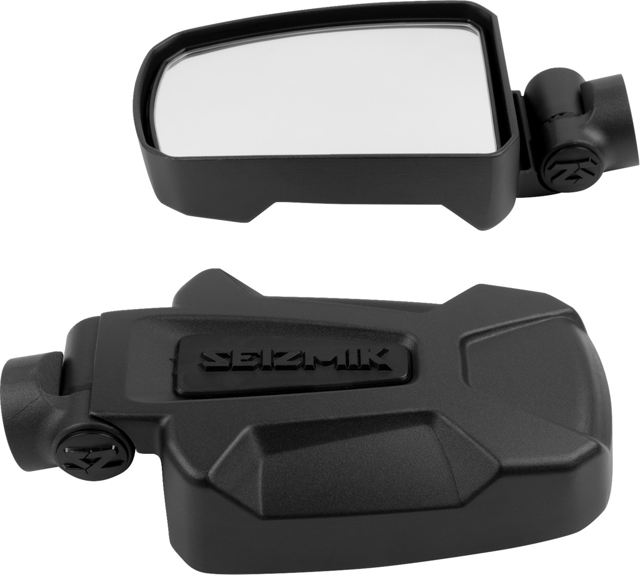 SEIZMIK Mirrors - Pursuit - Side View - Rectangle - Black - Polaris Pro Fit