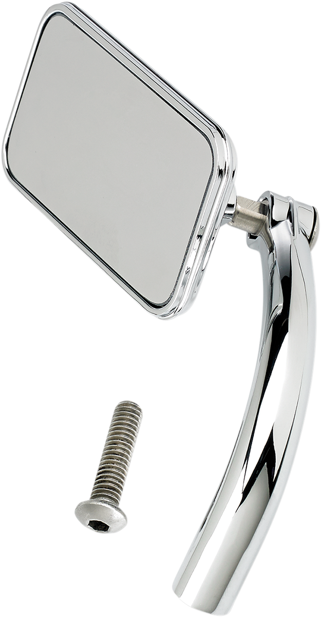 BILTWELL Mirror - Utility - Side View - Rectangle - Perch - Chrome - Each