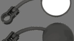 EMGO Mirrors - Enduro - Side View - Round - Black - Pair