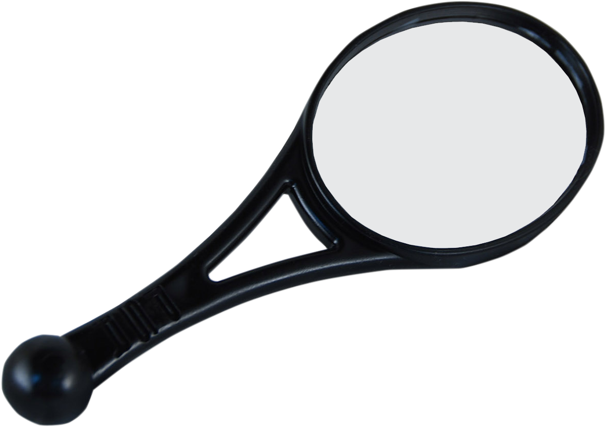 PSR Mirror - Dual-Sport - Side View - Oval - Black