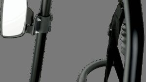 MOOSE OFFROAD Mirrors - Side View - Rectangle - Black - 2"