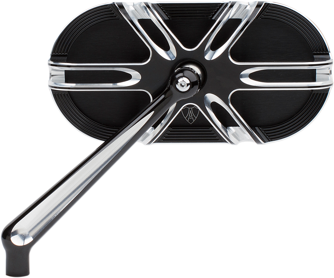 ARLEN NESS Mirror - Side View - Caged Series/Deep Cut - Black - Left