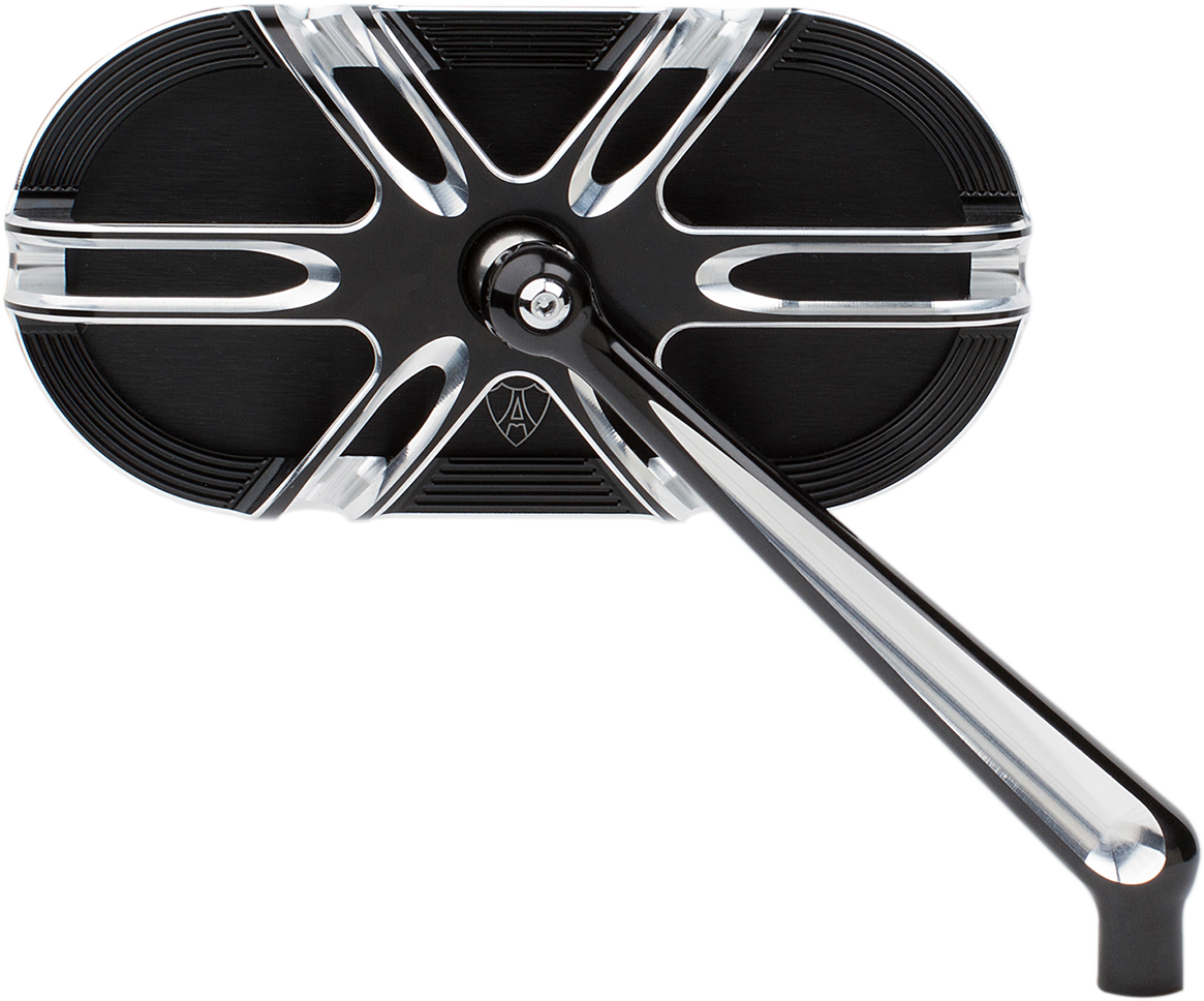 ARLEN NESS Mirror - Side View - Caged Series/Deep Cut - Black - Right