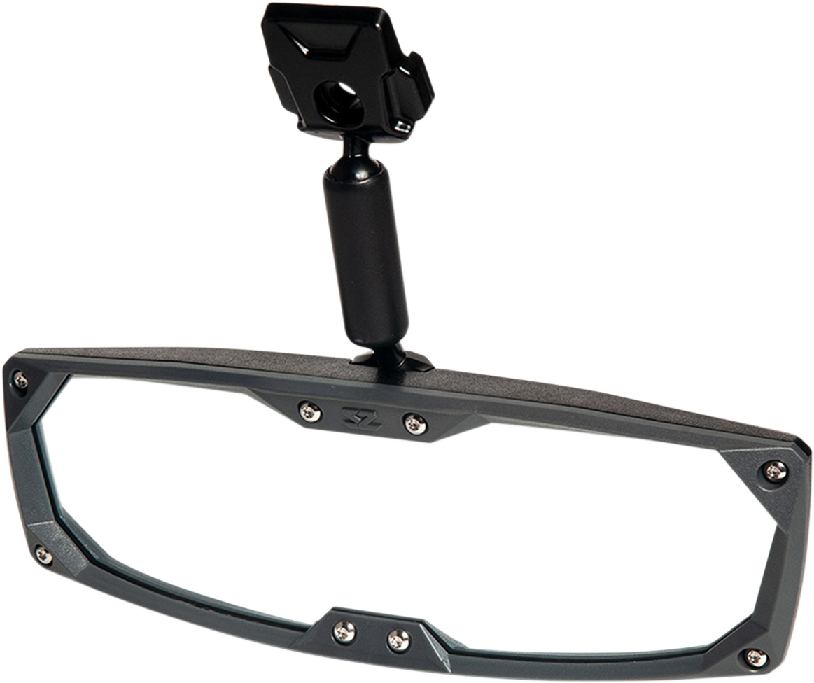 SEIZMIK Mirror - Halo R - Rear View - Rectangle - Black w/Black Bezel - 1.75" ROPS