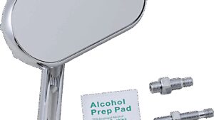 ARLEN NESS Mirror - Sidekick - Side View - Oval - Chrome - Right