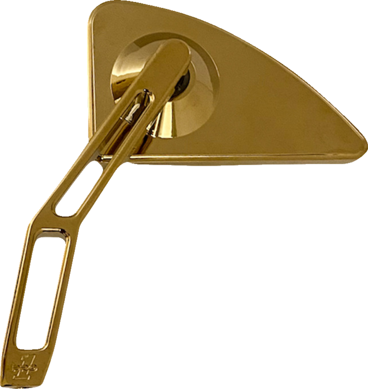 PRO-ONE PERF.MFG. Mirror - Mini w/V2 Cut-Out Stem - Gold - Left