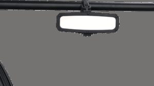 MOOSE OFFROAD Mirror - Rear View w/LED Dome Light - Black - UTV