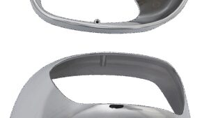 PARTS UNLIMITED Mirror Housing - Chrome - Left/Right
