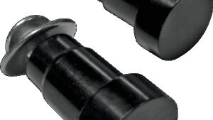 JOKER MACHINE Hole Plugs - Mirror - Handlebar End - Flush-Mounted - Black - Pair - Triumph