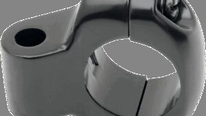 DRAG SPECIALTIES Mirror Clamp - Miller's - Two-Piece - Black