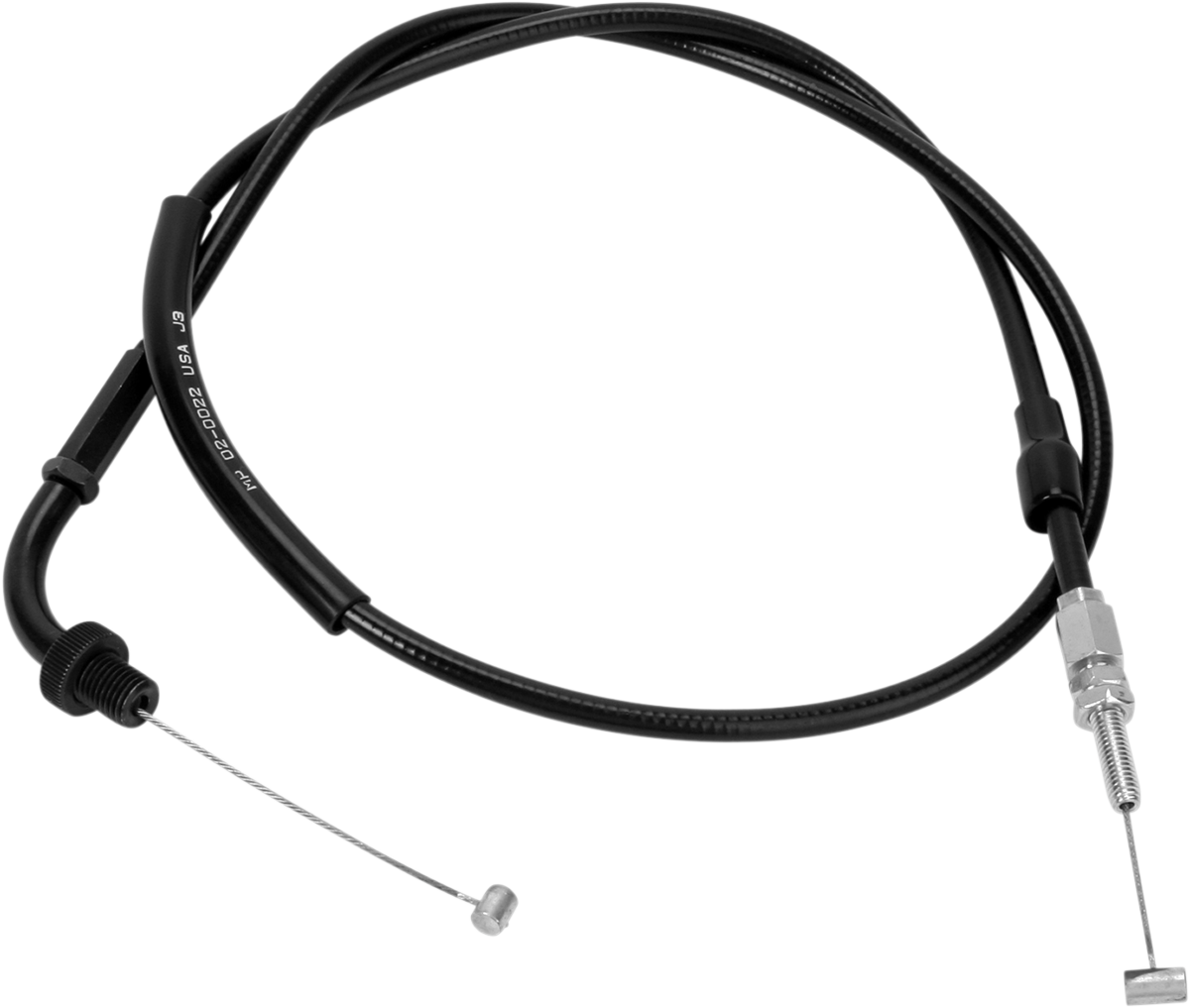 MOTION PRO Black Vinyl Throttle Cable - Pull - '99-'07 VT600C/D