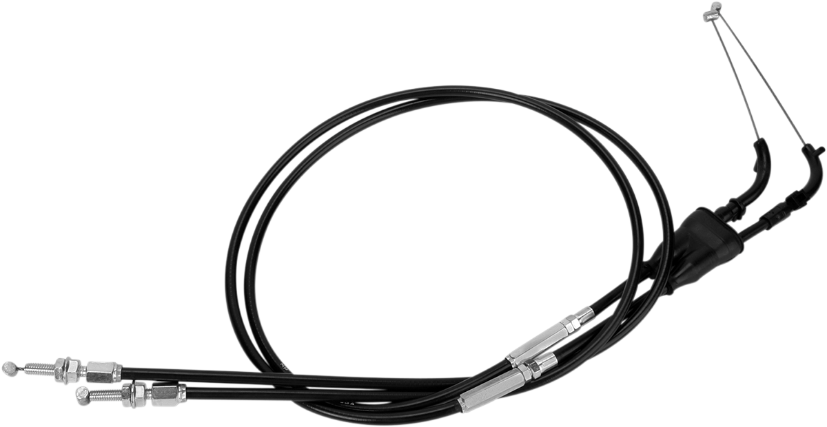 MOTION PRO Black Vinyl Throttle Cable - Push/Pull - '05-'06 Kawasaki/Suzuki 250